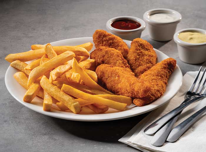 Chicken tenders from the kid's menu