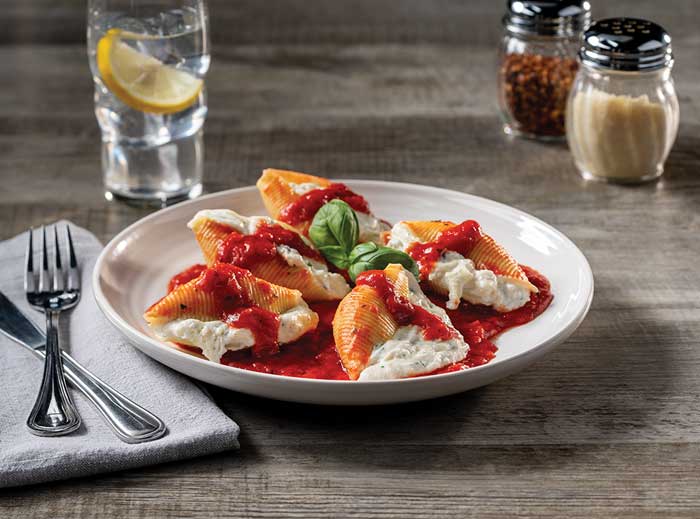 Stuffed pasta shells are another favorite