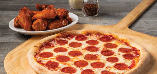 Pizza and wings